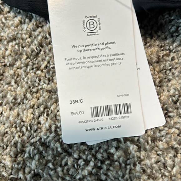 NWT! Athleta Black Maldives Bra Cup Bikini Top - Multiple Sizes🩵 - Picture 14 of 14